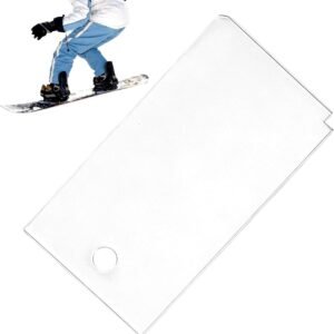 Snowboardschraper Gereedschap - Randenslijper Skiwas - Onderhoud Uitrusting - Ergonomische Handgreep - 15 x 7 x 1 cm - Transparant