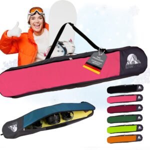 Snowboardtas - Boardtas Rugzak - Wintersport Transport - Waterdicht Cordura Weefsel - 150 cm - Roze