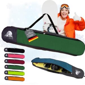 Snowboardtas Rugzak - Boardtas Wintersport - Veilig Vervoer Board - Waterdicht Cordura Materiaal - 170 cm - Donkergroen