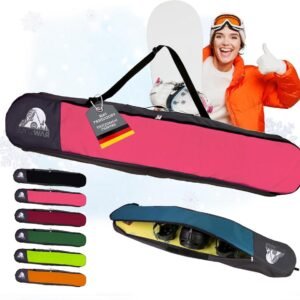 Snowboardtas Rugzak - Boardtas Wintersport - Veilig Vervoer Snowboard - Waterdicht Cordura Weefsel - 170 cm - Roze