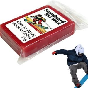 Snowboardwas - Skiwax blok - Soepel glijden - Maximale glij-efficiëntie - 75g - Wit