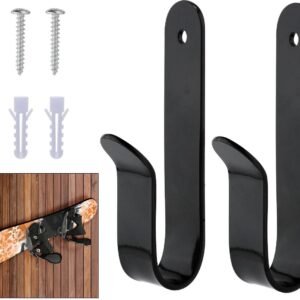 Solidchoice - Horizontale Snowboard Wandbeugels Set van 2 voor Ruimtebesparende Opslag