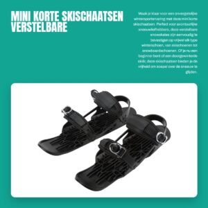 Solidchoice- Skischaatsen Verstelbaar - Mini Snowskates - Outdoor Skiën - Winterschoenen - Duurzaam Nylon/Roestvrij Staal - Geschikt voor Maat US 5-14/EU35-48 - Snowblades