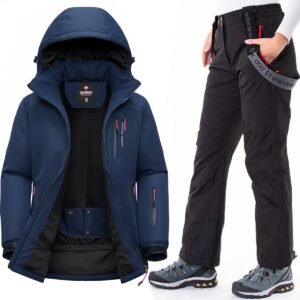 Soprato Serie - Wintersportjas - Zwart - Aquatech 8000 - Met Afneembare Capuchon