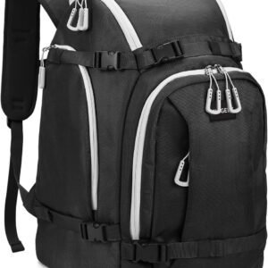 Sporttas Skiuitrusting - Ski Backpack - Wintersporter Transport - Waterdicht Duurzaam Materiaal - 50 Liter Capaciteit - Zwart