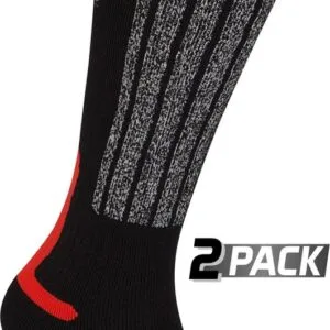 Starling Skikousen - 2-Pack - Whistler - Zwart/Grijs/Rood - 31/34