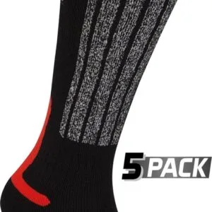 Starling Skikousen - 5-pack - Whistler - Zwart/Rood - 39/42