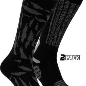 Starling Skisokken Heren - 2-pack - Maat 39/42 - Zwart - Effen/Camoprint