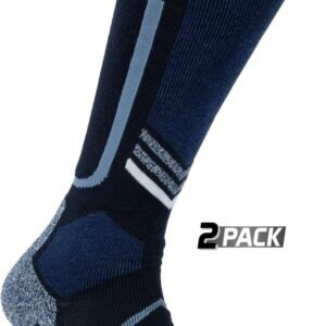 Starling Skisokken Merinowol - 2-pack - Maat 35/38 - Blauw - Lichte Compressie