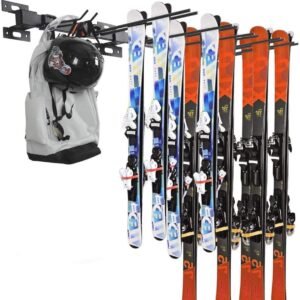 Stevige Ski- en Snowboard Houder voor Wandbevestiging - Voor Maximaal 10 Paar Ski's