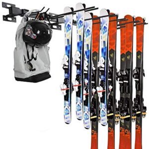 Stevige Ski- en Snowboard Houder voor Wandbevestiging - Voor Maximaal 10 Paar Ski's