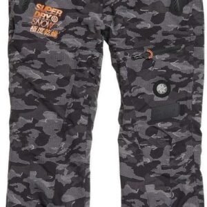 Super Dry Pro Racer Rescue Pnt heren skibroek grijs dessin