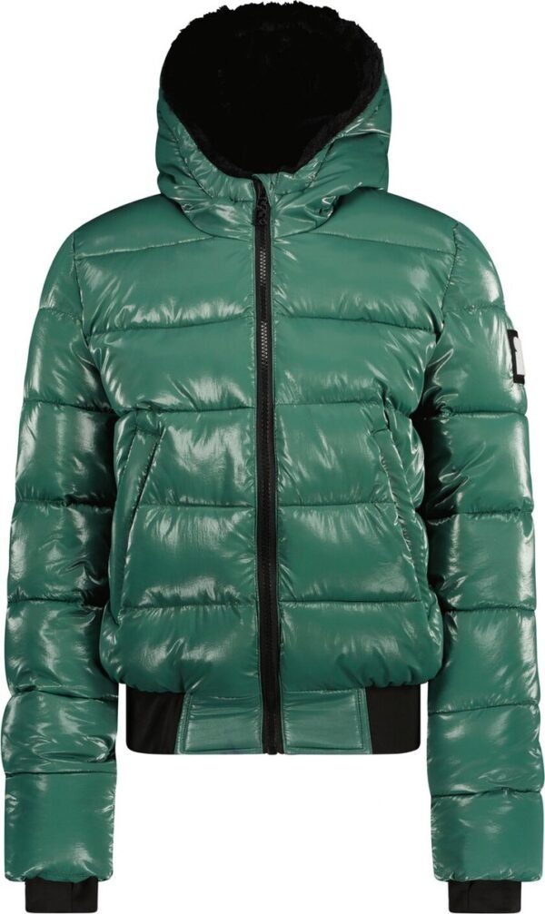 Super Rebel Meisjes Funk Metallic Ski Jacket Green Metal