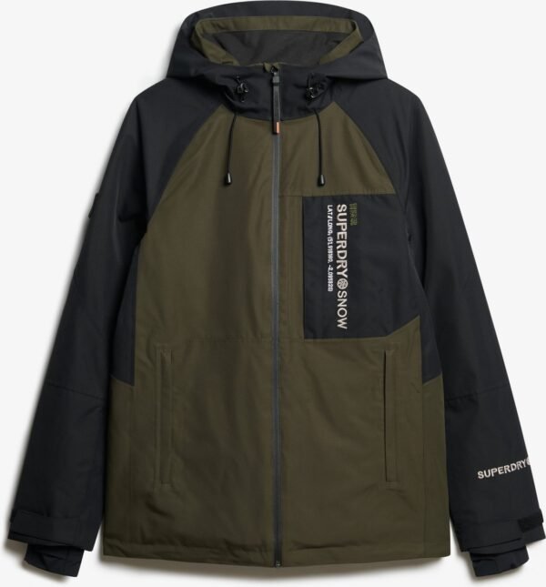 Superdry SKI FREESTYLE CORE JACKET Heren Wintersportjas - Army Khaki - Maat 2XL
