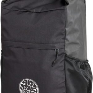 Surf Rugzak - Strandtas Outdoor - Spullen Vervoeren - Nat/Droog Gedeelte - 25L 50cm Hoog - Zwart Grijs