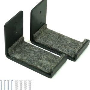 Surfboard Houder - Snowboard Muurbeugel - Sportuitrusting Opbergen - Stevig Alloy Staal - 18 x 11 x 6 cm - Zwart