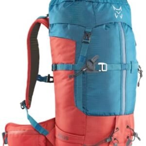 Technische Rugzak - Outdoor Tas - Bergactiviteiten - Thermo-gevormde Rug - 45 Liter - Blauw Rood