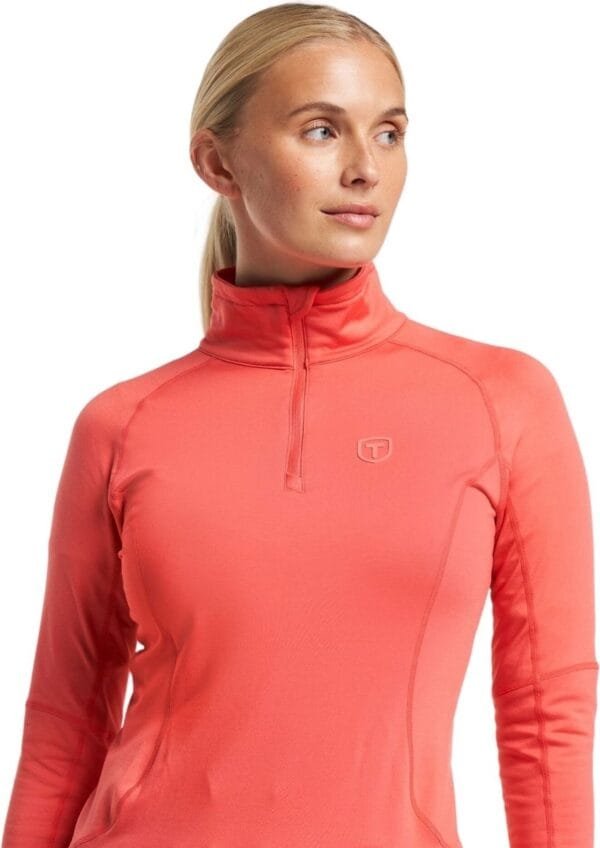 Tenson TXlite Half Zip Ski Pully Dames Koraal M/38