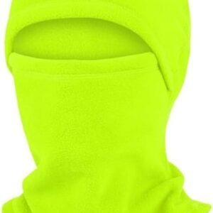 Thermische Bivakmuts - Wintersport Hoofddeksel - Koude Sporten Bescherming - Zacht Huidvriendelijk Materiaal - 17 x 29 cm - Fluorescerend Groen