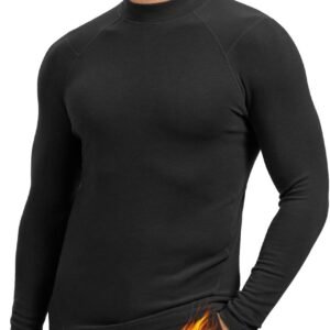 Thermische Trui Heren Rolkraag Lange Mouwen Fleece Binnenlaag Skiën