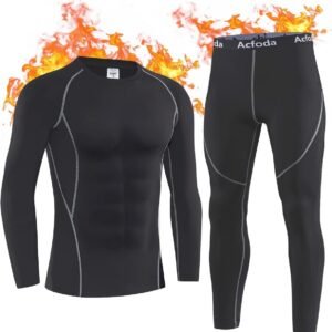 Thermo-ondergoed voor heren - Warm en ademend ski-ondergoed set S-XXL