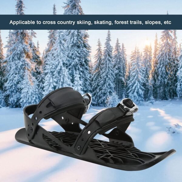 Trankielo - Mini skischaatsen voor sneeuw | Verstelbare snowskates | Skiboard voor winterschoenen | Outdoor skiën | Wintersport Cross