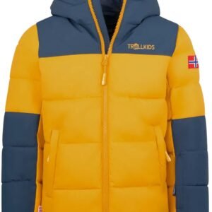 Trollkids Narvik Pro Jas Geel 140 cm Jongens,Meisjes