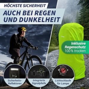Ultralichte Fietsrugzak met Thermovak en Helmnet - 350 g/6 l, Ideaal voor Mountainbiken