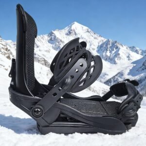 Ultralichte all-mountain en freestyle snowboard binding voor dames en heren, met strapless instap en snelle teenratel voor optimale controle en comfort