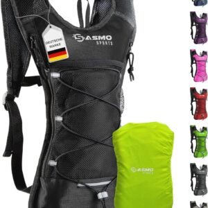 Ultralichte looprugzak en trailrunning rugzak met geïsoleerd thermovak en regenbescherming, 6L, 300g