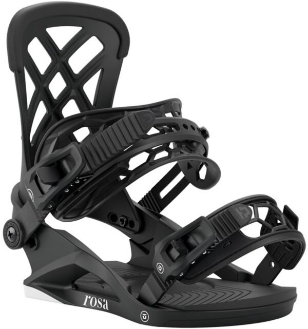 Union Binding Rosa Snowboardbindingen Voor Vrouwen Zwart M