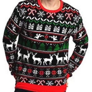 Unisex 3D Geprinte Pullover Met Langere Mouwen Voor Kerstmis