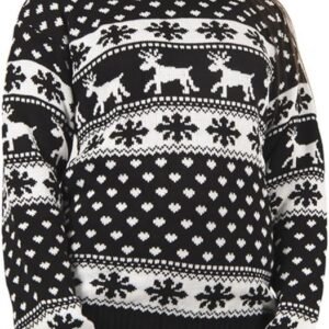 Unisex Kerst Rendier Sneeuwvlok Gebreide Fairisle Jumper voor Dames