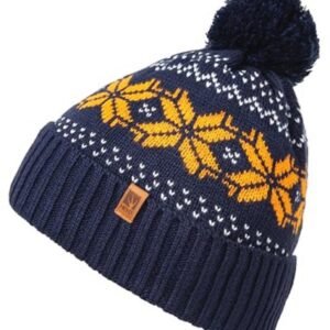 Unisex Noorse Gebreide Muts met Pompon - Dikke en Warme Wintermuts