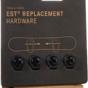 Universele EST Snowboardbevestiging Hardware Set - Zwart