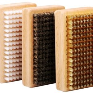 VLEMICO- Wasborstelset 3 Stuks - Nylon/Messing/Paardenhaar - Lichtgewicht Ontwerp - Krasbestendig - Gereedschap voor Waxen - Geschikt voor Outdoor-Ski's - Skiborstel