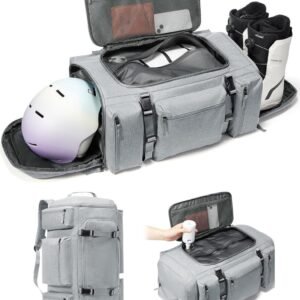Vacuüm Ski Rugzak - Snowboard Tas - Wintersport Uitrusting - Vacuüm Compressie Systeem - 62 Liter - Zwart