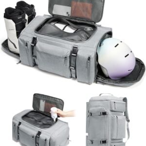Vacuüm Ski Rugzak - Snowboard Tas - Wintersport Uitrusting - Vacuüm Compressie Systeem - 62 Liter - Zwart