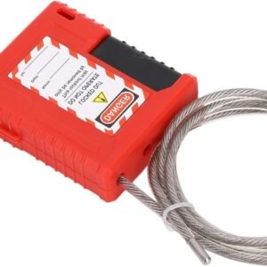 Verstelbare RVS Kabelslot voor Lockout Tagout, 3.28ft Veiligheids Padlock, Ideaal voor Industrie en Chemische Toepassingen