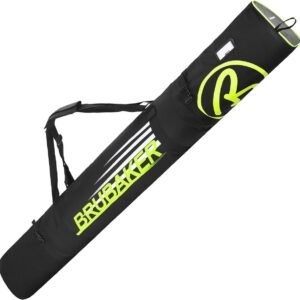 Verstelbare Ski Bag voor 1 Paar Skis en Stokken - Gevoerde en Scheurbestendige Ski Tas 190 x 34 x 34 cm