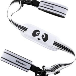 Verstelbare Skiband en Stokdrager met Pandapatroon - Ideaal voor Skiuitrusting