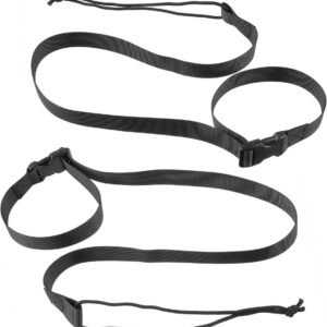 Verstelbare Snowboard Straps Set van 2 - Duurzame Nylon Bindingen voor Snelle Bevestiging van Snowboard Boots, Geschikt voor Kinderen en Volwassenen, Unisex Design en Discreet Gebruik