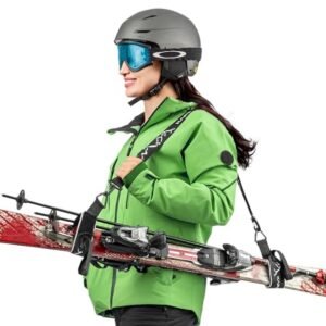 Verstelbare skibanden en stokkendrager voor kinderen en volwassenen, robuust en comfortabel