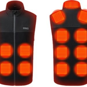 Verwarmd vest 13 verwarmingszones Zwart M/L