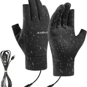 Verwarmde Handschoenen - Elektrische Mittens - Buiten Activiteiten - Drie Temperatuurstanden - 31x15x4 cm - Zwart