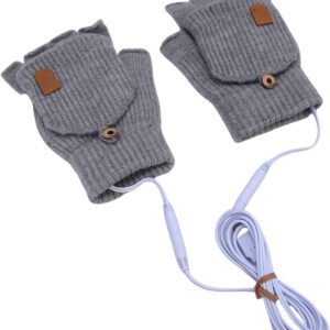 Verwarmde Handschoenen - Oplaadbare Handwarmers - Winterse Activiteiten - USB Aangedreven Verwarming - 17x12x5 cm - Lichtgrijs