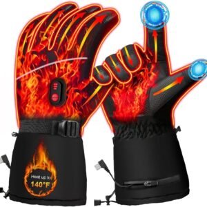 Verwarmde Handschoenen - Winter Handwarmers - Buiten Activiteiten - Batterij Aangedreven - Universele Maat - Zwart