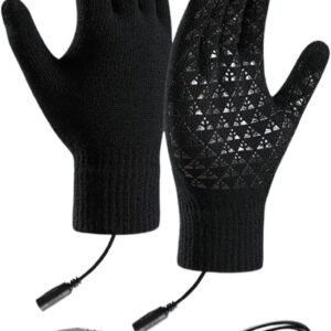 Verwarmde Werkhandschoenen - Elektrische Handschoenen - Winterse Buitenactiviteiten - Drie Temperatuurstanden - Unisex Maat - Zwart