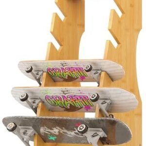 Vloerstandaard voor Skateboards en Snowboards - 5-laags Houten Organizer voor Garages, Clubs en Winkels