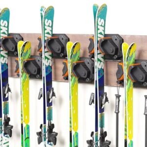 Wandrek voor Ski's en Snowboards - Ruimtebesparende en Schadevrije Garage Organisatie
